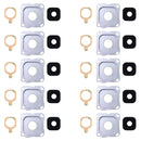 10 PCS Back Camera Bezel & Lens Cover with Sticker for Galaxy A8 (2016) / A810(Blue)
