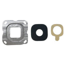 10 PCS Back Camera Bezel & Lens Cover with Sticker for Galaxy C7(Grey)