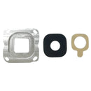 10 PCS Back Camera Bezel & Lens Cover with Sticker for Galaxy C7(Silver)