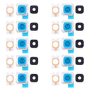 10 PCS Back Camera Bezel & Lens Cover with Sticker for Galaxy S6 Edge + / G9280