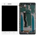 LCD Screen and Digitizer Full Assembly with Frame for Lenovo K8 Note XT1902-3(White)