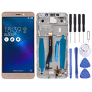 LCD Screen and Digitizer Full Assembly with Frame for Asus ZenFone 3 Laser ZC551KL Z01BD(Gold)