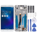 LCD Screen and Digitizer Full Assembly with Frame for Asus ZenFone 3 Laser ZC551KL Z01BD(White)