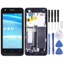 LCD Screen and Digitizer Full Assembly with Frame for Asus Zenfone C ZC451CG Z007(Black)