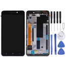 LCD Screen and Digitizer Full Assembly with Frame for Lenovo A5000(Black)
