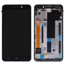 LCD Screen and Digitizer Full Assembly with Frame for Lenovo A5000(Black)