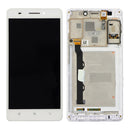 LCD Screen and Digitizer Full Assembly with Frame for Lenovo A7600(White)