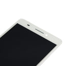 LCD Screen and Digitizer Full Assembly with Frame for Lenovo A7600(White)