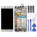 LCD Screen and Digitizer Full Assembly with Frame for Lenovo S60 S60W S60T S60A(White)