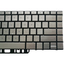 US Version Keyboard with Keyboard Backlight for HP Spectre x360 13-w series 13-w013dx 13-w014dx 13-w023dx 13-w063nr 13-W010CA 13-W020CA (Silver)
