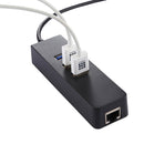 USB-C / Type-C to 3 USB 3.0 Ports HUB + RJ45 High Speed Gigabit Ethernet Adapter Multi-function LAN Adapter