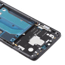 Front Housing LCD Frame Bezel Plate with Side Keys for OnePlus 6(Frosted Black)