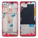 Front Housing LCD Frame Bezel Plate for Xiaomi Redmi K30 5G (Red)