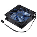 9 inch 3-pin Computer Cooling Fan with Light , Random Color Delivery.(Blue)