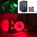 9 inch 3-pin Computer Cooling Fan with Light ,Random Color Delivery.(Red)