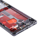 Original Middle Frame Bezel Plate with Side Keys for Huawei P40 Pro (Black)