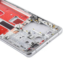 Original Middle Frame Bezel Plate with Side Keys for Huawei P40 Pro (Silver)