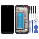 LCD Screen and Digitizer Full Assembly with Frame for LG Q60 X525ZA X525BAW X525HA X525ZAW / LG X6 2019 LMX625N X625N X525,Single SIM (Black)