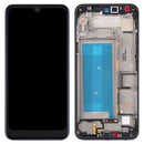 LCD Screen and Digitizer Full Assembly with Frame for LG Q60 X525ZA X525BAW X525HA X525ZAW / LG X6 2019 LMX625N X625N X525,Single SIM (Black)