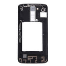Back Plate Housing Camera Lens Panel with Speaker Ringer Buzzer & Vibrating Motor for LG K7(White)