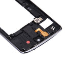 Back Plate Housing Camera Lens Panel with Speaker Ringer Buzzer & Vibrating Motor for LG K8(Black)
