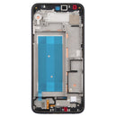 Front Housing LCD Frame Bezel Plate for LG K50 / K12 MAX / LMX520BMW / LMX520EMW(Double SIM Version) (Black)