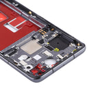 Original Middle Frame Bezel Plate with Side Keys for Huawei P40 (Black)