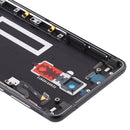 Battery Back Cover with Power & Volume Button Flex Cable & Camera Lens Cover for Nokia 5 TA-1024 TA-1027 TA-1044 TA-1053(Black)