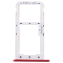 SIM Card Tray + SIM Card Tray / Micro SD Card for Huawei Enjoy 7 (Red)