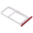 SIM Card Tray + SIM Card Tray / Micro SD Card for Huawei Enjoy 7 (Red)