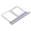 Nano SIM Card Tray + Micro SD Card Tray for LG Stylo 5 / Q720 LM-Q720MS LM-Q720TSW Q720CS (Silver)