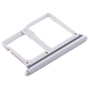 Nano SIM Card Tray + Micro SD Card Tray for LG Stylo 5 / Q720 LM-Q720MS LM-Q720TSW Q720CS (Silver)