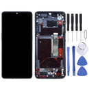 AMOLED Material LCD Screen and Digitizer Full Assembly with Frame for OnePlus 7T HD1901 HD1903 HD1900 HD1905(Baby Blue)