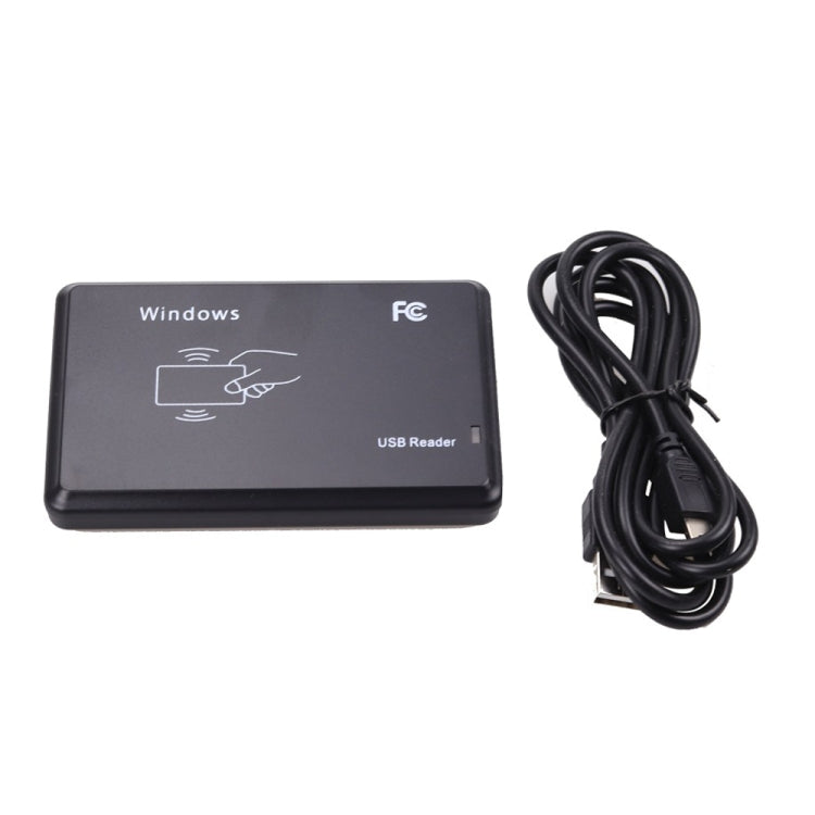 5W USB Interface Inductive Card Reader for IC / ID Card(Black)