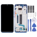 Original AMOLED Material LCD Screen and Digitizer Full Assembly with Frame for Xiaomi Mi 10 Lite 5G(Blue)