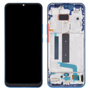 Original AMOLED Material LCD Screen and Digitizer Full Assembly with Frame for Xiaomi Mi 10 Lite 5G(Blue)