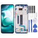 Original AMOLED Material LCD Screen and Digitizer Full Assembly with Frame for Xiaomi Mi 10 Lite 5G(Blue)