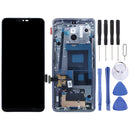 LCD Screen and Digitizer Full Assembly with Frame for LG G7 ThinQ / G710 G710EM G710PM G710VMP (Silver)