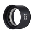 Stereo Microscopes Auxiliary Objective Lens Barlow Lens Magnifier 0.5X WD165