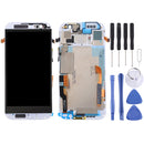 LCD Screen and Digitizer Full Assembly with Frame for HTC One M8 Dual SIM (White)