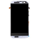 LCD Screen and Digitizer Full Assembly with Frame for HTC One M8 Dual SIM (White)