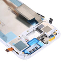 LCD Screen and Digitizer Full Assembly with Frame for HTC One M8 Dual SIM (White)