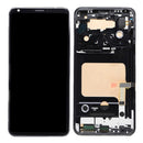 LCD Screen and Digitizer Full Assembly with Frame for LG V30 (Black)