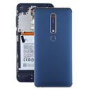 Battery Back Cover with Camera Lens & Side Keys & Fingerprint Sensor for Nokia 6.1 / 6 (2018) / 6 (2nd Gen)(Blue)