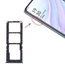 SIM Card Tray + SIM Card Tray + Micro SD Card Tray for OPPO A11(Blue)