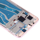 Front Housing LCD Frame Bezel Plate with Side Keys for Huawei Y9 (2019) (Pink)