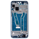 Front Housing LCD Frame Bezel Plate with Side Keys for Huawei Y9 (2019) (Blue)