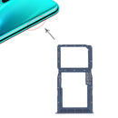 SIM Card Tray + SIM Card Tray / Micro SD Card for Huawei P30 Lite(Blue)