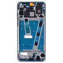 Front Housing LCD Frame Bezel Plate with Side Keys for Huawei P30 Lite(Blue)