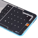 Front Housing LCD Frame Bezel Plate with Side Keys for Huawei P30 Lite(Blue)